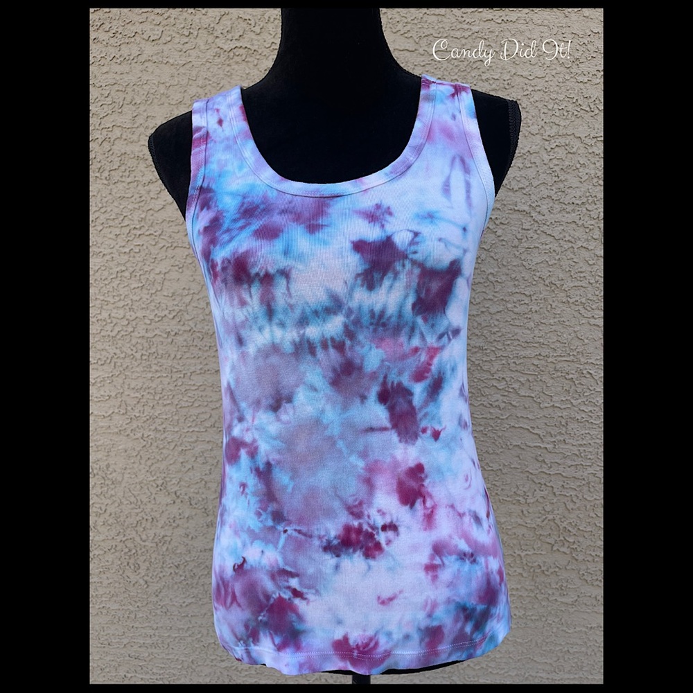 New Berry Crush Handmade Tie Dye Tank Size Medium